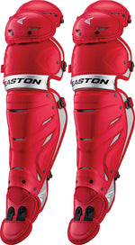 New Other Easton Leg Guards Elite X 16.5" Red/Silver Adult Catchers Baseball