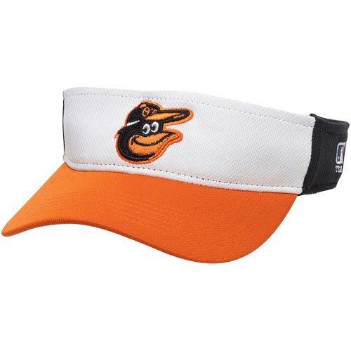 New Outdoor Cap Inc. Team MLB Visor Baltimore Orioles Orange/Black/White OSFM