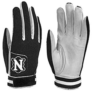 New Neumann Winter Youth Small Tackfield Football Receiver Gloves Black/Gray