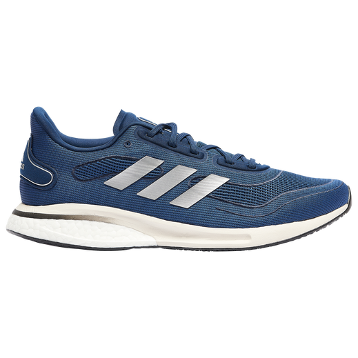 New Adidas Supernova Mens Casual Running Shoes  Size 9 Navy/Silver/White
