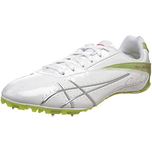 New Asics Women's Hyper-Rocketgirl SP 4 Track And Field Shoe Sz 7 White/Kiwi/Slv