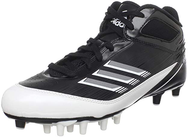 New Adidas Men's Scorch X SuperFly Mid Football Cleat G22249 Men 11.5 Black/Whit