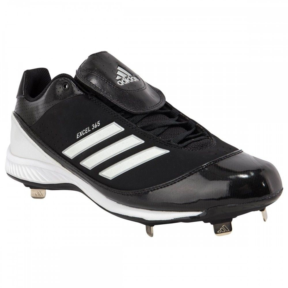 New Adidas Men's Size 12.5 Excelsior 365 Metal Low Baseball Cleat Black/White