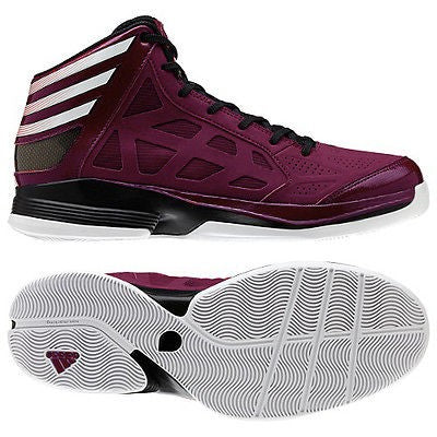 New Adidas Crazy Shadow Maroon/Black Size 9 Basketball Shoes
