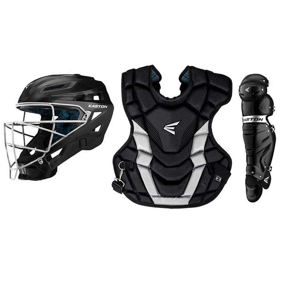 New Other Easton Gametime Youth Catcher's Set Black/Silver Small