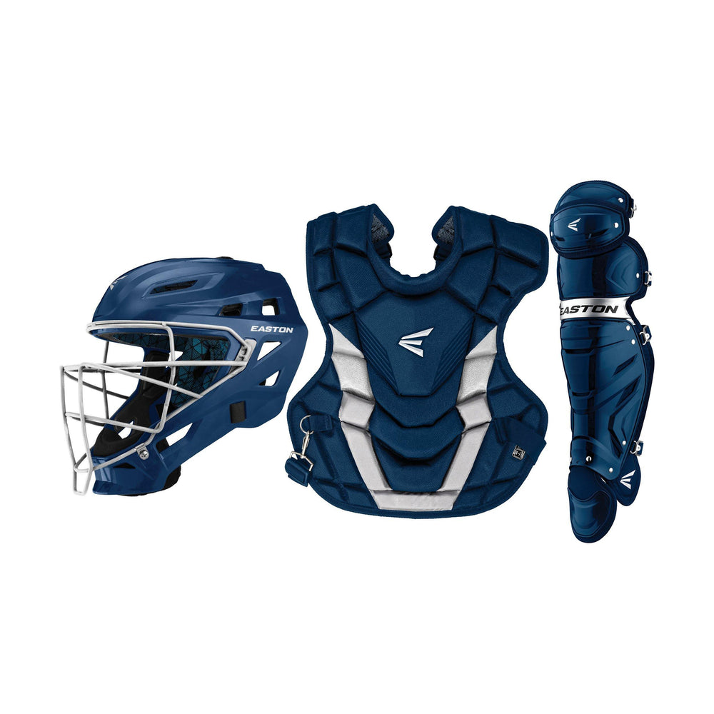 New Other Easton Gametime Intermediate Catcher's Set Navy/Silver Large