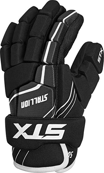 New STX Lacrosse Stallion 200 Lacrosse Glove Black/White Small