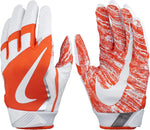 New Nike Men's Vapor Jet 4 Football Gloves-Orange/White Adult X-Large
