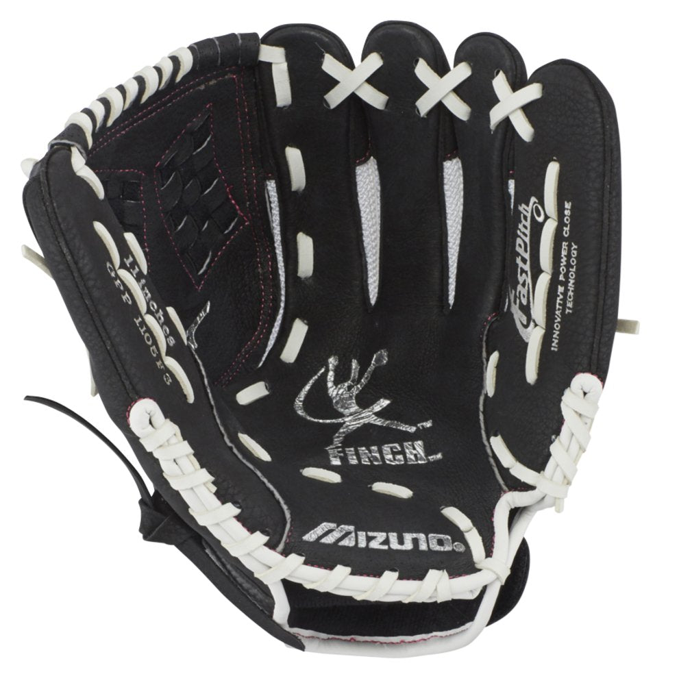 New Mizuno GPP1105F3 Finch Prospect Softball Glove Yth RHT Softball 11" Wht/Blk