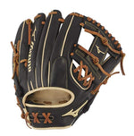 New Mizuno Pro Select Baseball Glove Series RHT Brown 11.75" Black Deep III Web