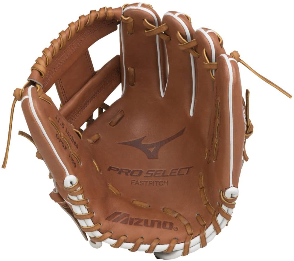 New Other Mizuno GPSF 1150 Pro Select Pro Select Fastpitch Glove 11.5" Brown RHT