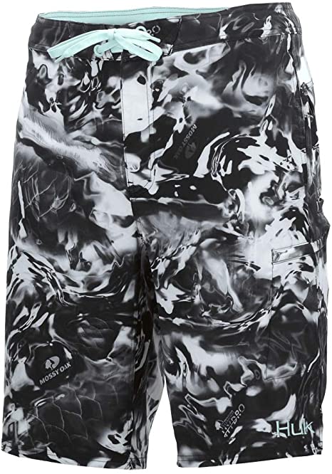New Huk Men's Sz 34 Freeman 21" Boardshorts Black/White