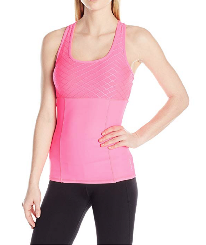 New HEAD Women's Diamond Jaquard Bra Tank - Small - Knockout Pink