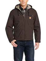 New Carhartt Men s Sherpa Lined Sandstone Sierra Jacket Medium Dark Br PremierSports