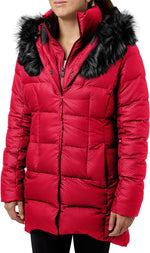 Used North Face Women's Hey Mama Parkina Parka Red Extra Large