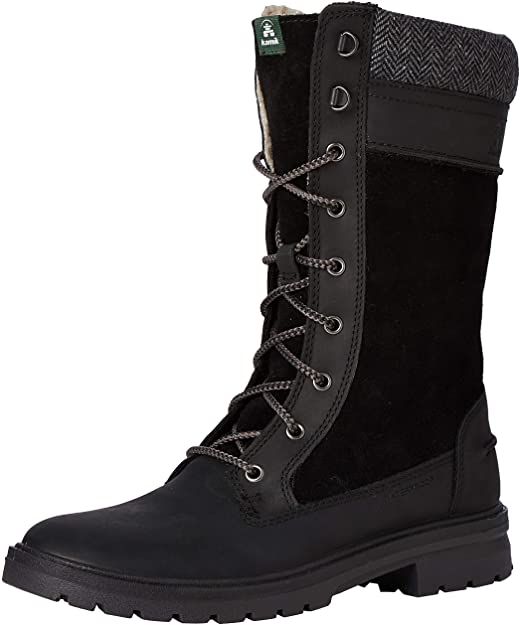 Used Kamik Women's Rogue 9 Winter Snow Boots Waterproof Size 10 Black