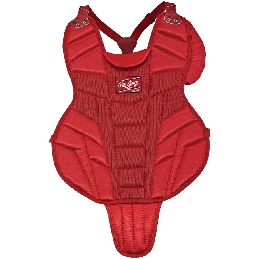 New Rawlings Catcher Chest Protector LLBP2 Intermediate 14" ages 12-15 Red