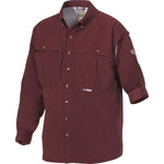 New Drake Miss. State L/S Wingshooter Maroon XL Mens Button Shirt
