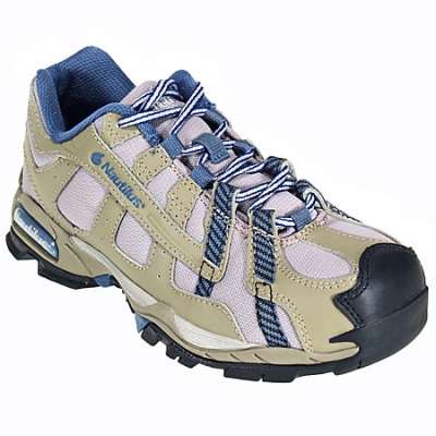 New Nautilus Women's Safety Toe SD Work Shoes N1354 Sz 5.5 Wide Khaki/Blue
