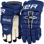 New Bauer Gant JR Nexus N7000 Navy/Black Hockey Gloves 11"