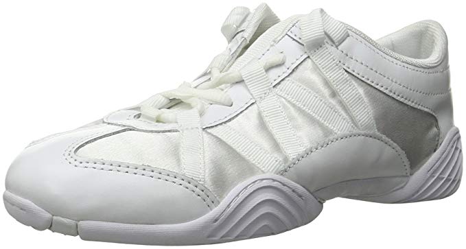 New Nfinity Adult Evolution Cheer Shoes 11 White 6.5 Feather light Bubble laces