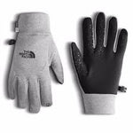 New The North Face Etip Glove with Touch Screen Tech Unisex SM Grey/Black