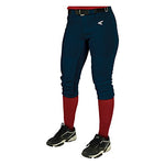 New Easton Girls Youth Mako Pants Navy Large Softball Pants A164880