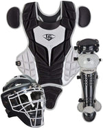 New Louisville Slugger Series 5 Catcher's Set Ages 9-12 Black/Gray