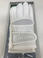 New Cutters Small 017 Original Receiver Football Gloves White