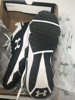 Used Under Armour Men's Yard Trainer Baseball Shoe Size 11.5 Black/White