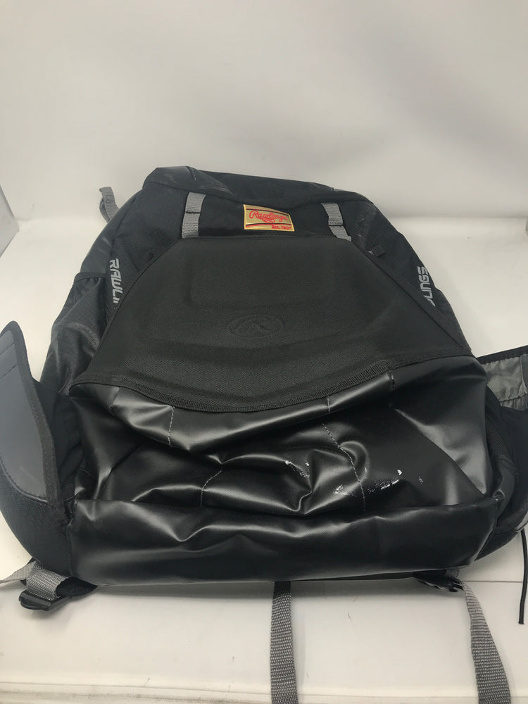 Used Rawlings R1000 Gold Glove Series Baseball Bag and Bat Backpack Blk