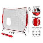 New PowerNet 7x7 ft Pitch-Thru Protection Screen for Softball | 49 sqft Barrier