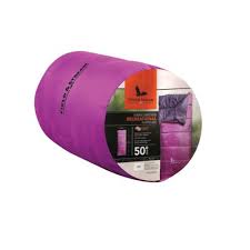 New Field and Stream Recreational 50 Degree Sleeping Bag Purple/Black