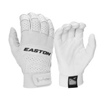 New Easton Adult XL Professional Collection Baseball Batting Gloves Wht/Slvr