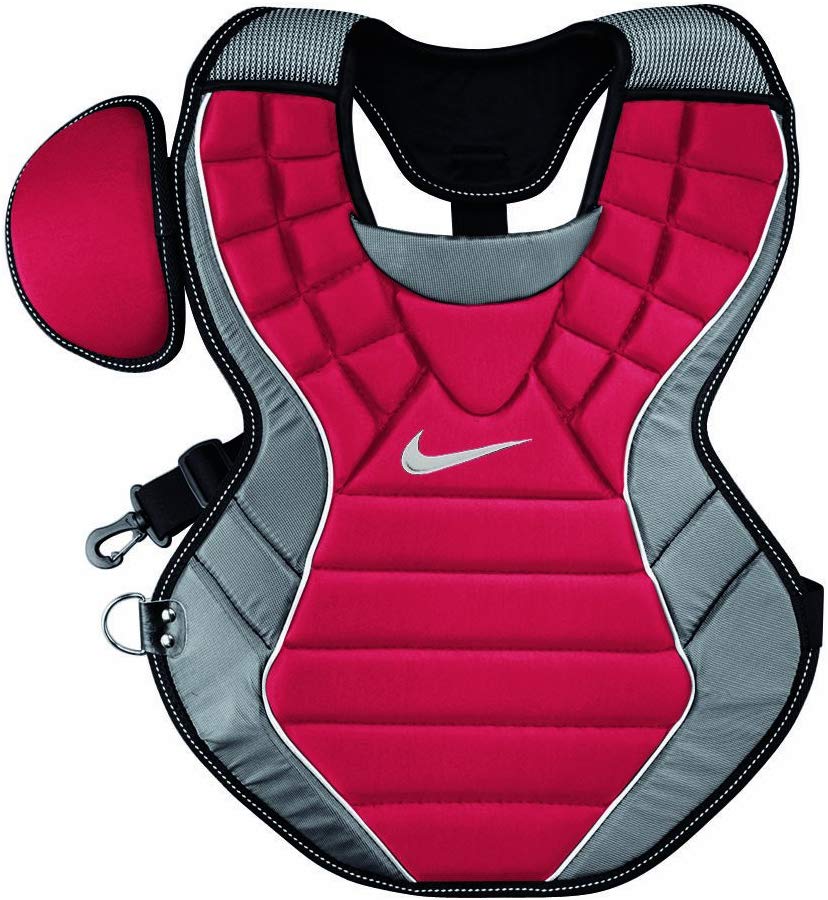 New Nike Pro Gold Precision Chest Protector Red/Silver 17 Inches