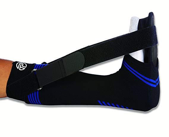 New Pro-Tec Athletics Soft Night Splint for Plantar Fasciitis Black/Blue Medium