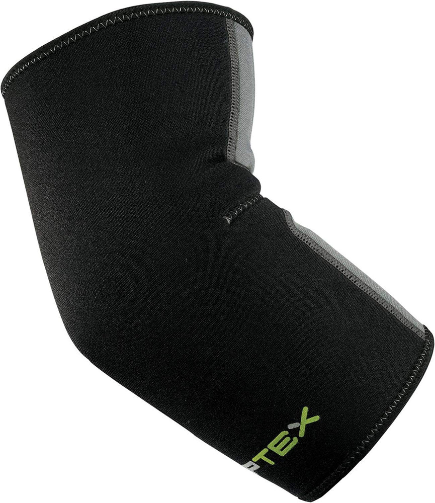 New P-TEX Fitted Elbow Compression Sleeve, (Black, Medium)