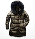 Used North Face Women's Hey Mama Parkina Parka Taupe Green Medium