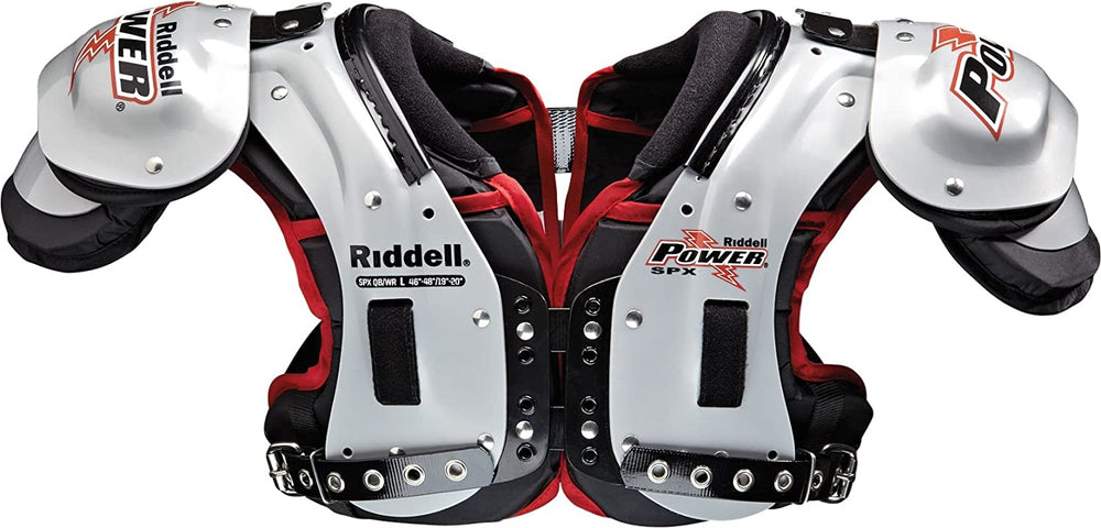 New Other Riddell Varsity Power SPX QB/WR Football Shoulder Pads X-Small Blk/Slv