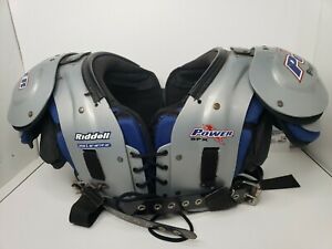 New Other Riddell Varsity Power SPX RB/DB Football Shoulder Pads (Grey/Blue, L)