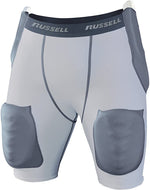 New Russell 5-Piece Integrated Adult Football Girdle Men Sm White/Gray 52"-54"