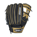 New Wilson A2000 WTA20RB161786 11.5" Baseball Glove RHT Black/Tan