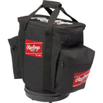 New Rawlings RBALLB-B Baseball Bucket Ball Bag Baseball Black 14.5" W x 18.5" H