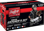 New Rawlings Renegade Youth Baseball Catchers Kit Complete Set Black 6-9