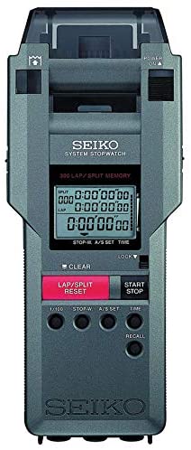 New Seiko Stopwatch/Printer System S129 100/Lap/Split Memory Gray