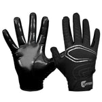 New Cutters Football Glove, Best Grip Rev Football Gloves, Black/White Small