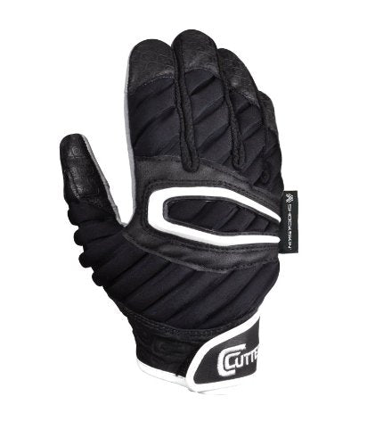 New Cutters Gloves Adult The ShockSkin Lineman Glove Large Black/White