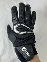 New Cutters Men's Medium Lineman Force Football Padded Gloves Black