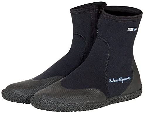 New Neo Sport Premium Size 5 Neoprene Men & Women Wetsuit Boots Black