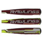New Demo Rawlings Velo SL7V34 29/19 Senior League Baseball Bat Red 2 3/4"